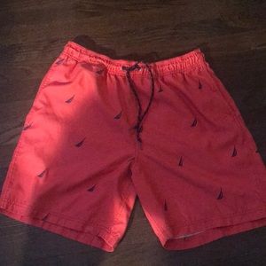 Men’s red nautica bathing suit